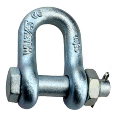 Elektrische gegalvaniseerde Bouttype van Schroefpin anchor shackle drop forged Keten Sluiting 85T