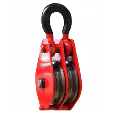 Macht Met een laag bedekte Marine Rigging Hardware 12mm - 42mm het Dubbele Blok van de Katrolschijfkatrol
