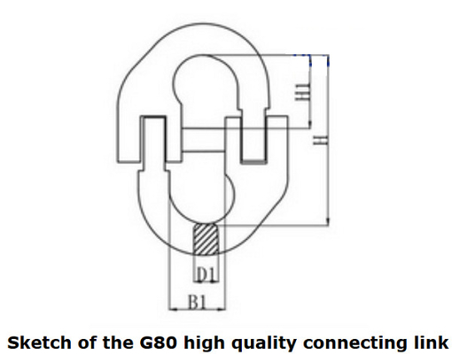6mm tot 30/32mm G80 Haakkleur Geschilderde Verbindende Verbinding