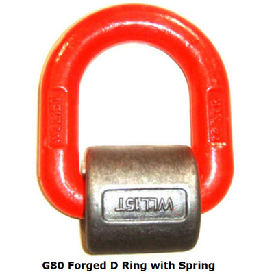 G80 de Gesmede D-vormige ringen van D Ring Weldable met het Staal van de de Lentelegering 1.12T - 15T